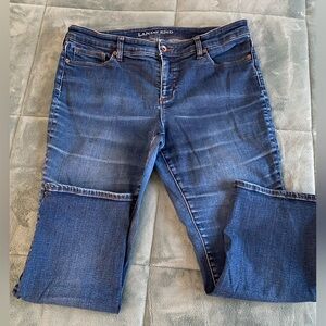 LandsEnd blue jeans size 14 petite